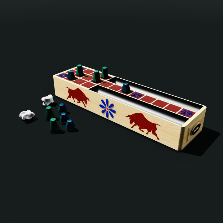 3D Printable The Twenty Squares Board Game by Lazy Bear