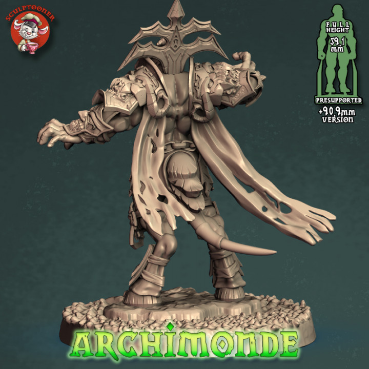 Archedemon - 32mm scale pre-supported miniature image