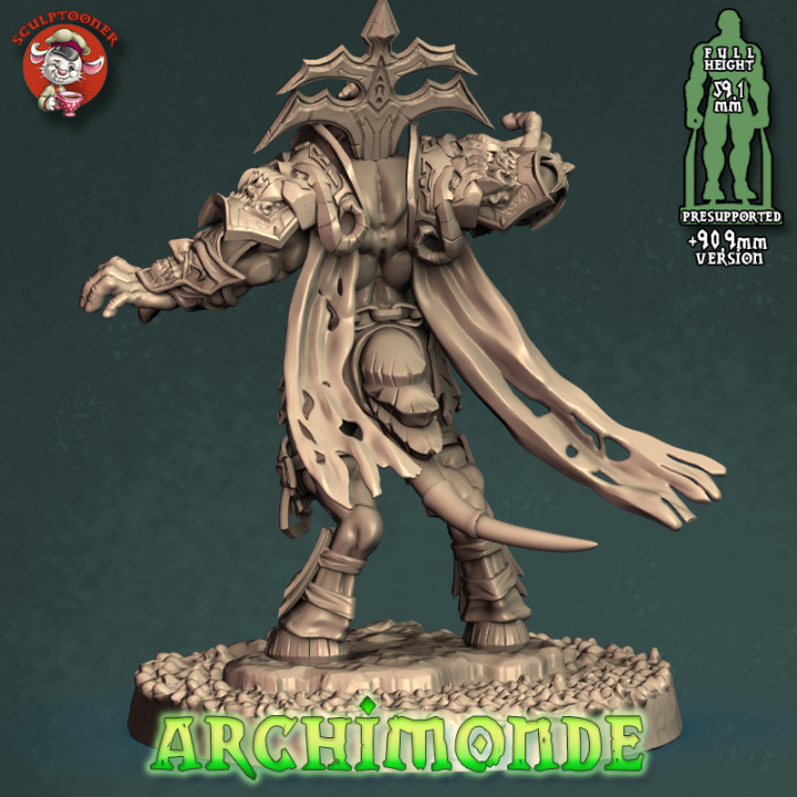 Archedemon - 32mm scale pre-supported miniature