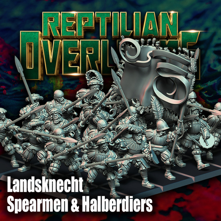 Landsknecht Spearmen and Halberdiers image