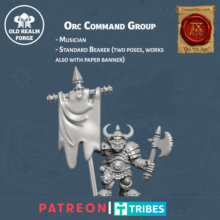 Armored Orcs Command Group image