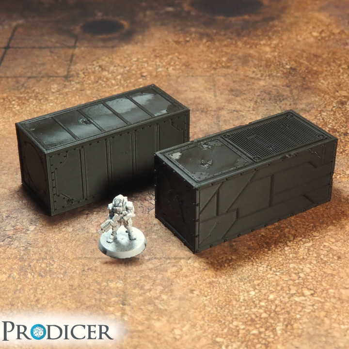 Tabletop terrain sci-fi container by PRODICER image