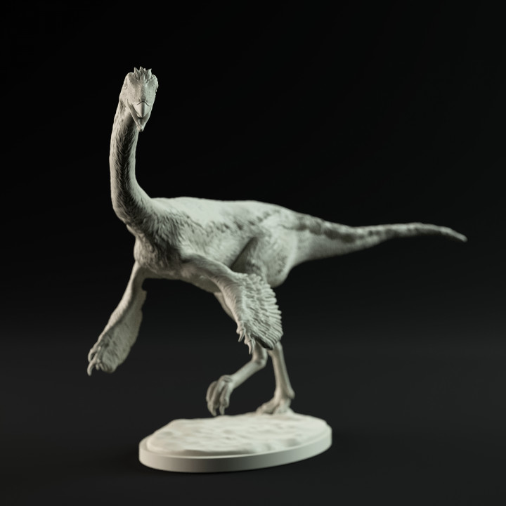 Gallimimus running 1-35 scale pre-supported dinosaur image