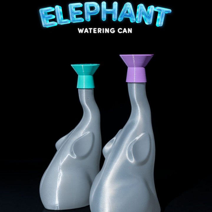 3D Printable Elephant Watering Can by Stlflix
