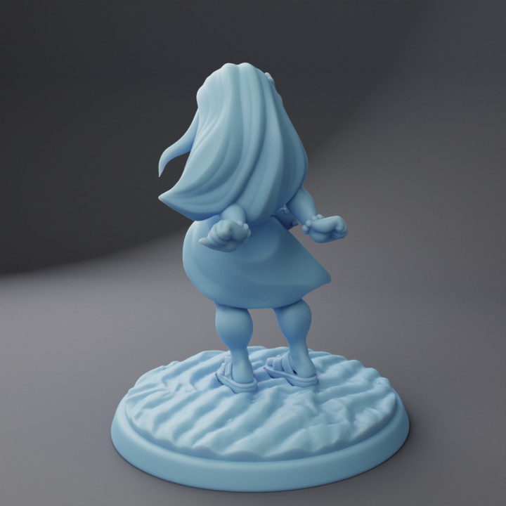 3D Printable Bernadette The Gnome Beachgoer By Twin Goddess Miniatures