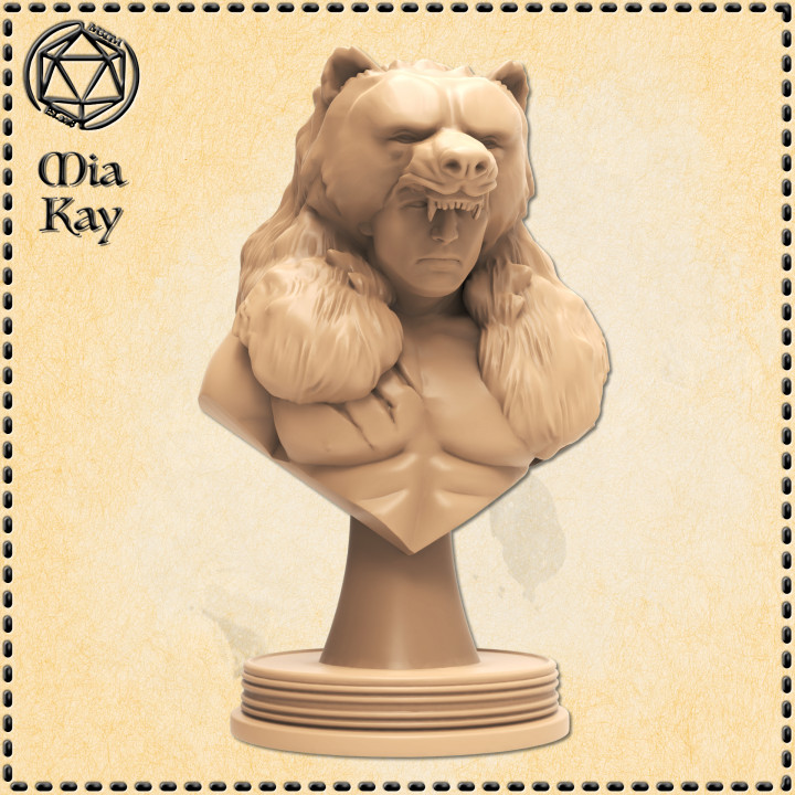 Bear Warrior Bust image