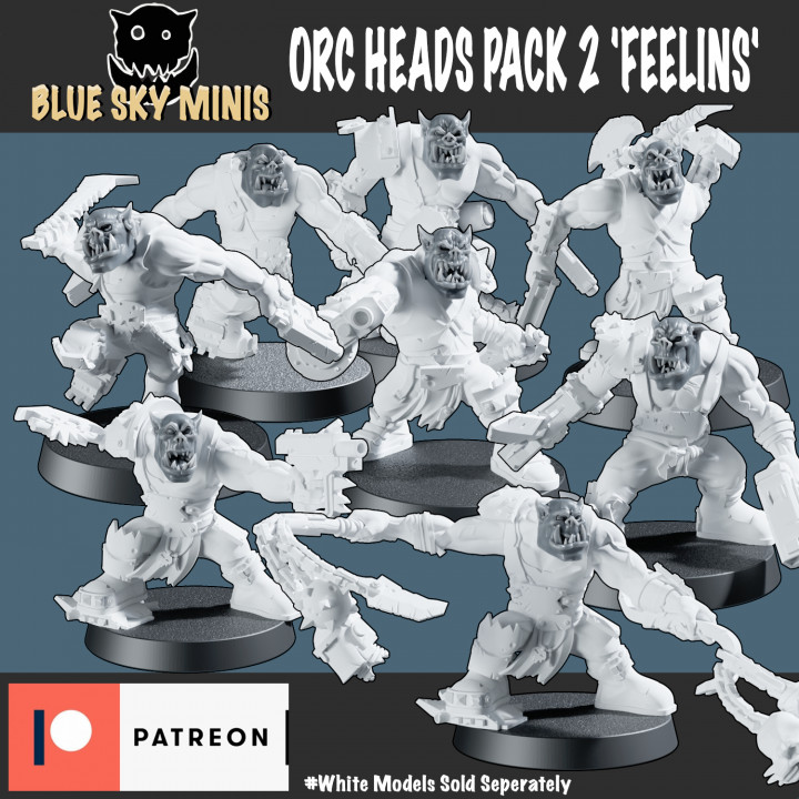 Orc Heads Pack 2 'Feelins' image
