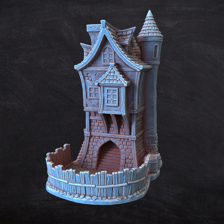 3d-printable-medieval-dice-tower-by-fantasy-3d-tabletop