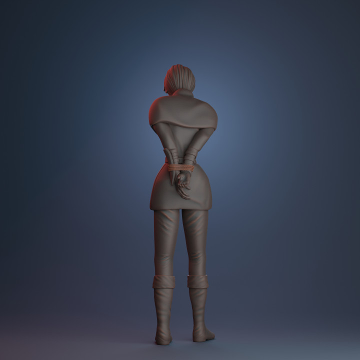 Captured Female Thief | Pre-supported mini | 30mm | image