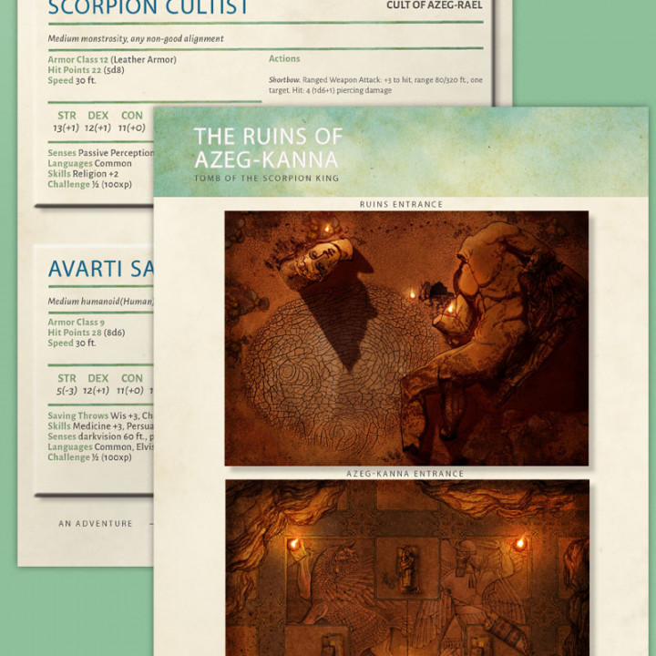 Tomb of the Scorpion King - Epic Adventure for 5e image