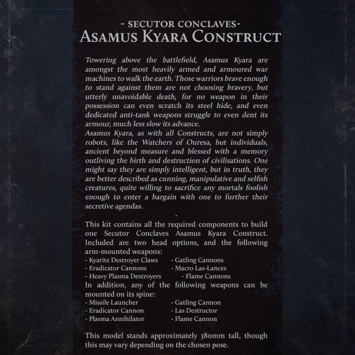 Secutor Conclaves - Asamus Kyara Construct image