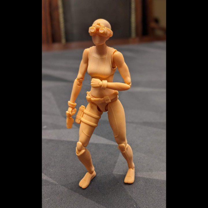 Melodie the Master Thief: A 3D-Printable Action Figure image