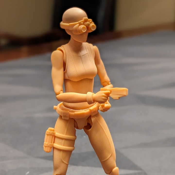 Melodie the Master Thief: A 3D-Printable Action Figure image