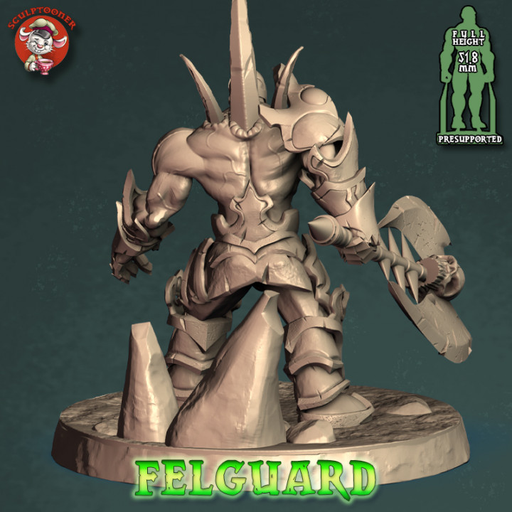 Steady Felguard - 32mm scale pre-supported miniature image
