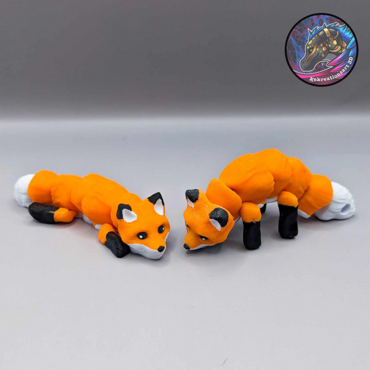 Baby Fox Flexi Keychain
