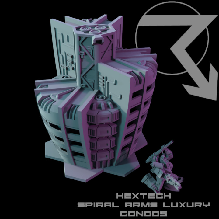 HEXTECH - Trinity City - Urban Development Expansion (Battletech Compatible Hex Terrain) image