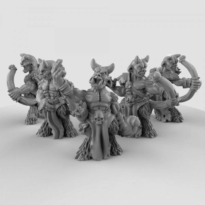 Beastmen ungor with Bows (Pre Supported) image