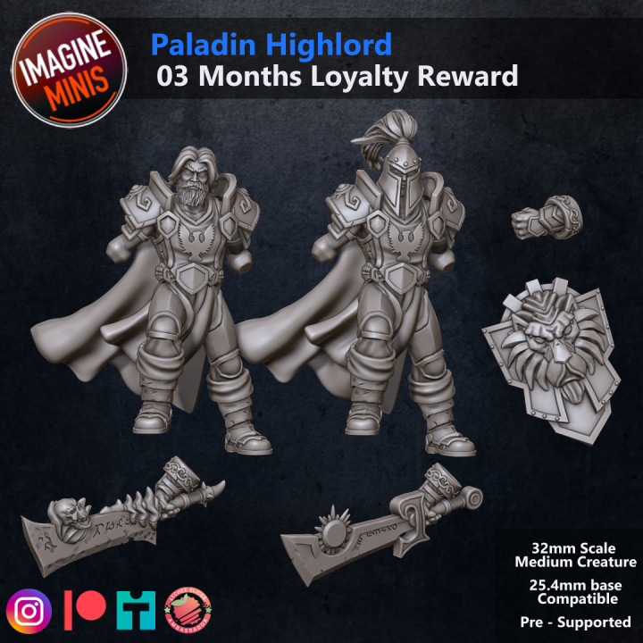 Loyalty Reward 03 Months - Paladin Highlord image