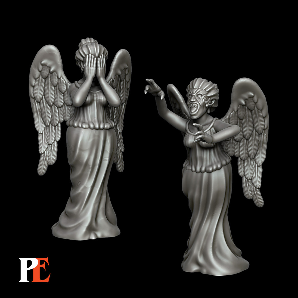 The Weeping Angels 3個セット 3D Printable Weeping Angel by Printed Encounter