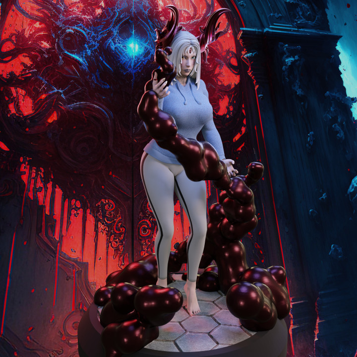 Blood Enchantress - Hex Pose - presupported - QB Works image