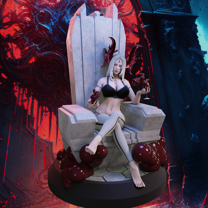 Blood Enchantress - Throne Pose - presupported - QB Works image