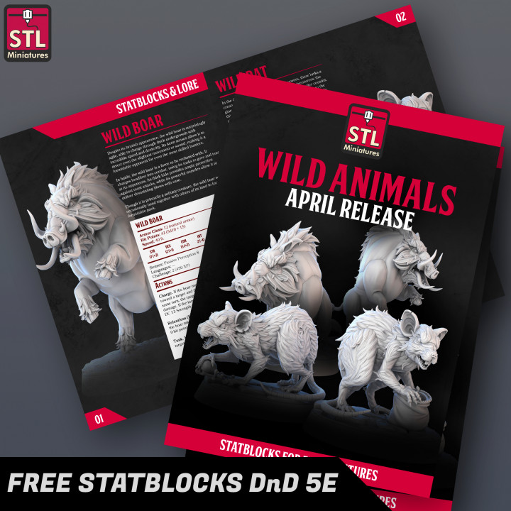 StatBlocks - Wild Animals image