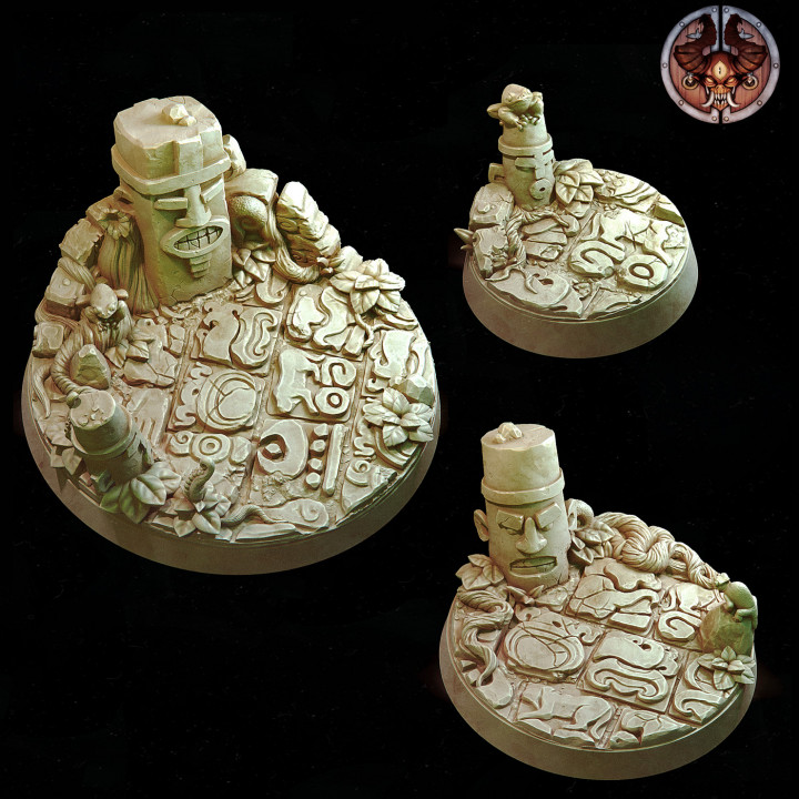 Miniature bases - Jungle theme - Round and Square pack image