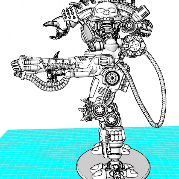 3D Printable Project Cervantes-The 28mm Cazador Terror Mech 3D Printable Project Cervantes-The 28mm Cazador Terror Mech