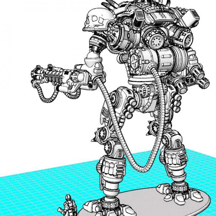 Project Cervantes-The 28mm Cazador Terror Mech image