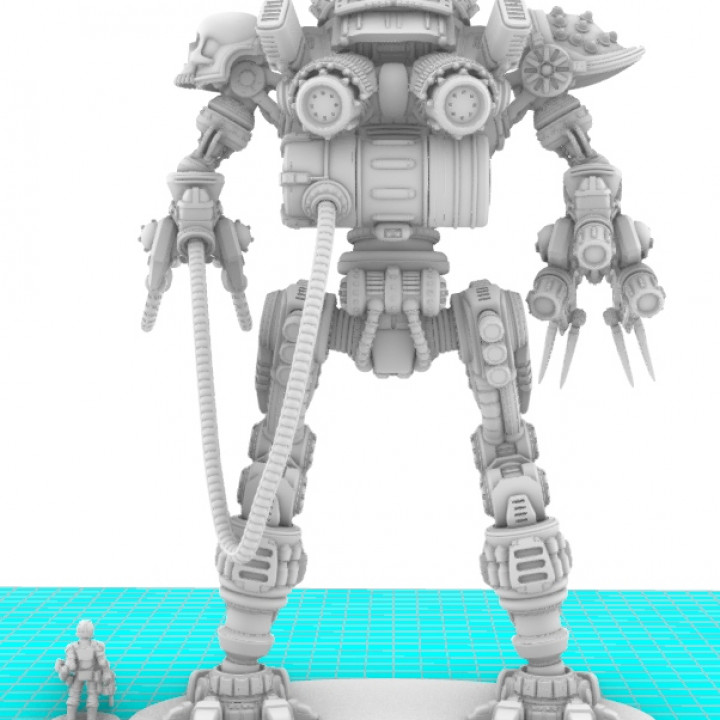 3D Printable Project Cervantes-The 28mm Cazador Terror Mech