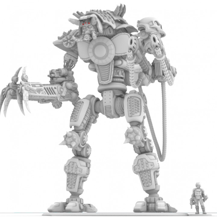 Project Cervantes-The 28mm Cazador Terror Mech image