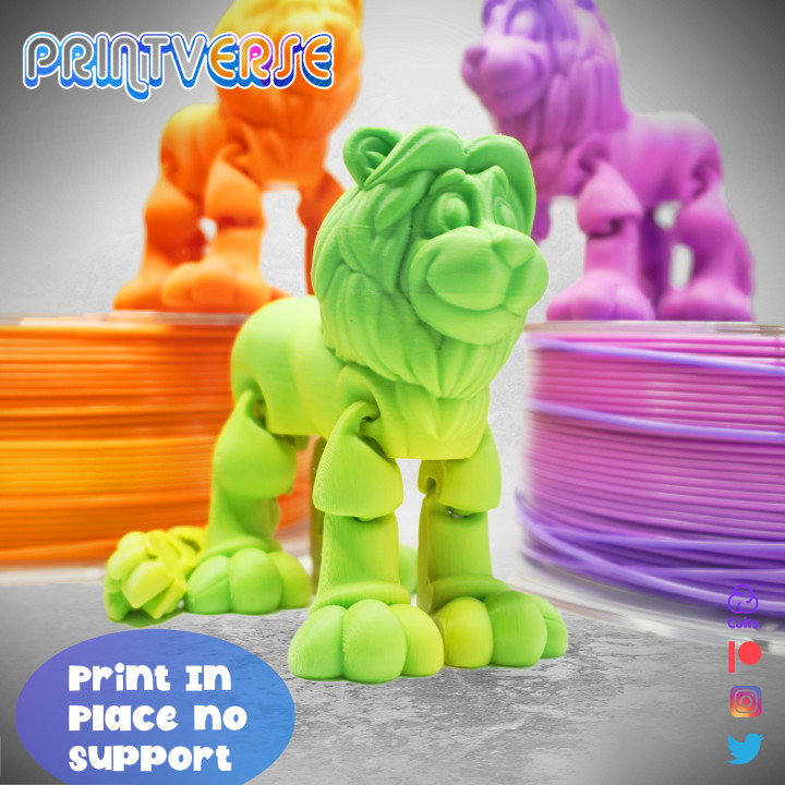 Flexy Print In Place Lion