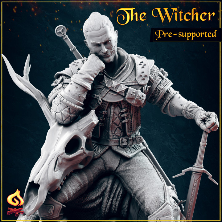 Geralt The Witcher - Fanart 150 mm