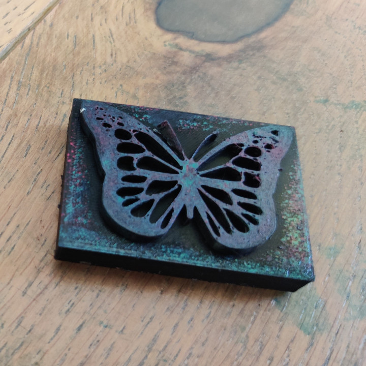 3D Printable Butterfly stamps by Maya 3D Printable Butterfly stamps by Maya