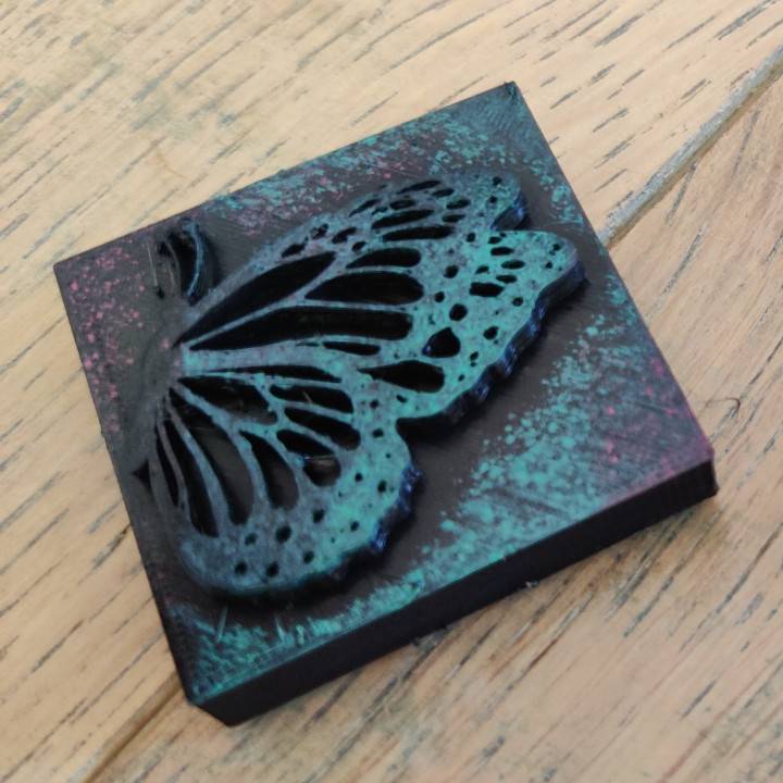 3D Printable Butterfly stamps by Maya 3D Printable Butterfly stamps by Maya