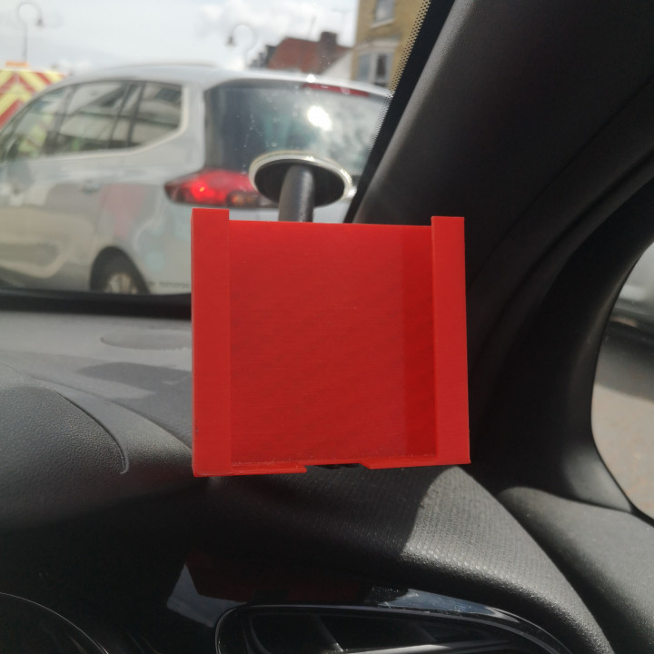 Large mobile phone adaptor for small car holder