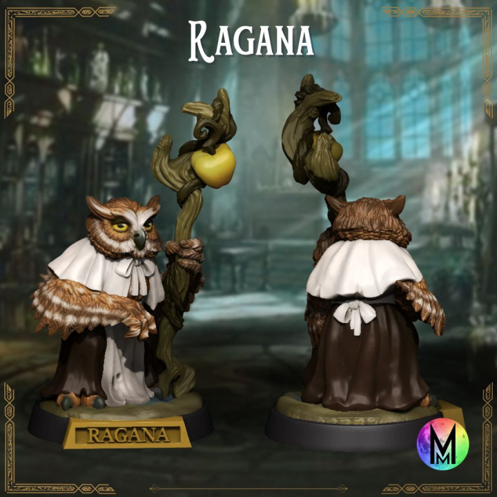 Kenku Female - Ragana the Owlkin / Kenku sorceress ( Female Owl themed Kenku ) image
