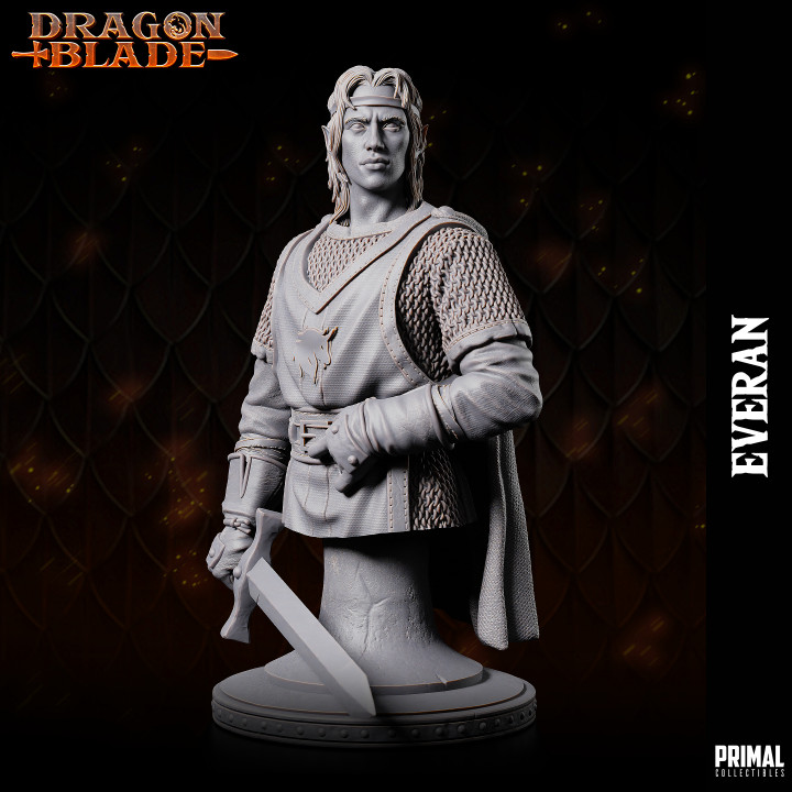 Elf Warrior/ Wizard - Everan - Bust - August 2023 - DRAGONBLADE-  MASTERS OF DUNGEONS QUEST image