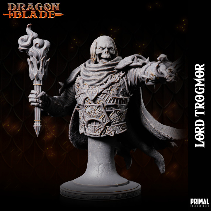 Death knight Boss Lord Trogmor - Bust- August 2023 - DRAGONBLADE-  MASTERS OF DUNGEONS QUEST image