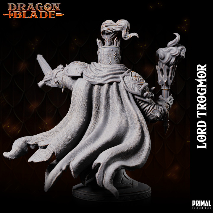 Death knight Boss Lord Trogmor - Bust- August 2023 - DRAGONBLADE-  MASTERS OF DUNGEONS QUEST image