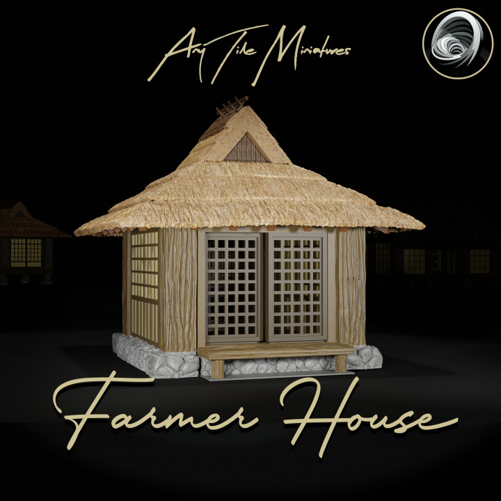 Japanese Farmer Village House #1 (assembly guide included)'s Cover