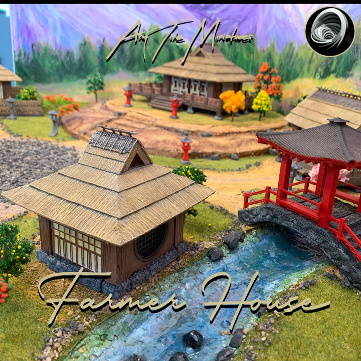 Japanese Farmer Village House #1 (assembly guide included) image