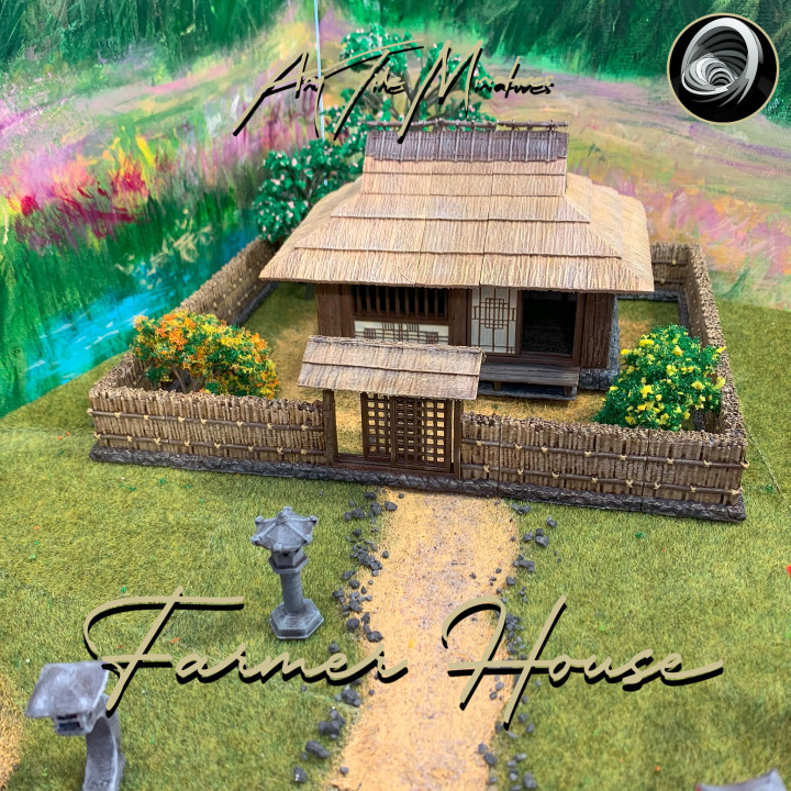 Japanese Farmer Village House #2 (assembly guide included) image