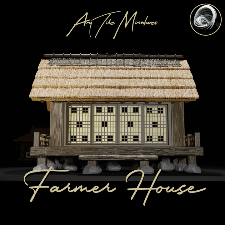 Japanese Farmer Village House #4 (assembly guide included)'s Cover