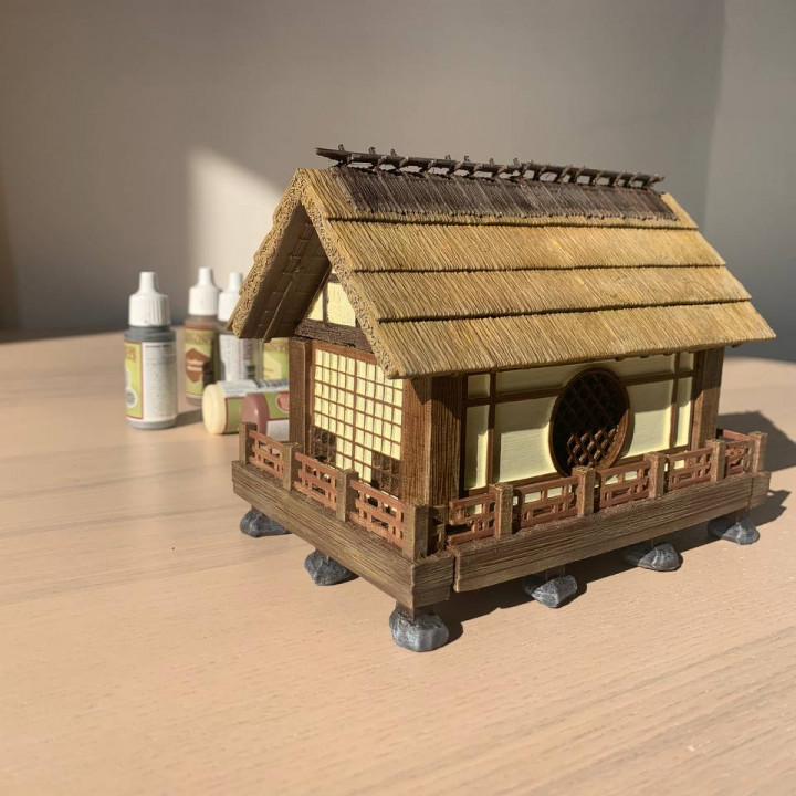 Japanese Farmer Village House #4 (assembly guide included) image