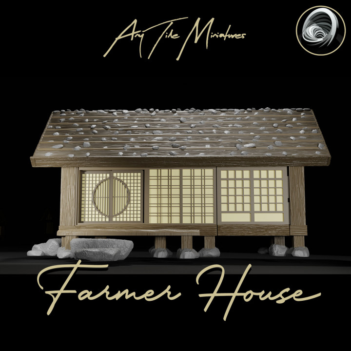 Japanese Farmer Village House #7 (assembly guide included) image