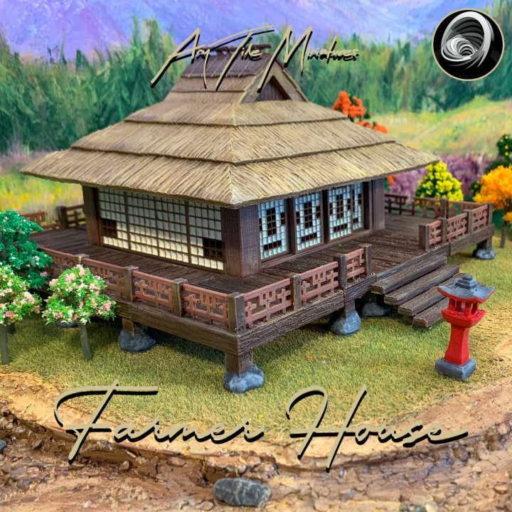 Japanese Farmer Village House #8 (assembly guide included) image