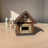 Japanese Farmer Village House #9 (assembly guide included) print image