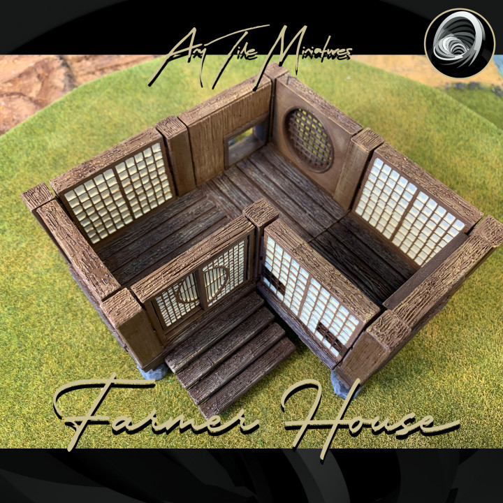 Japanese Farmer Village House #10 (assembly guide included) image