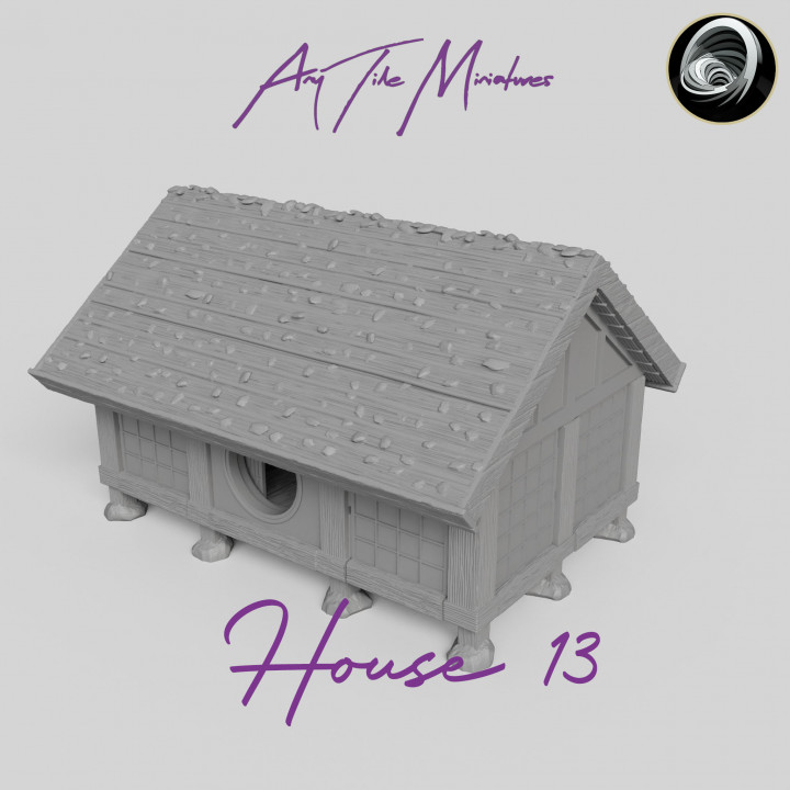 Japanese Farmer Village House #13 (assembly guide included) image